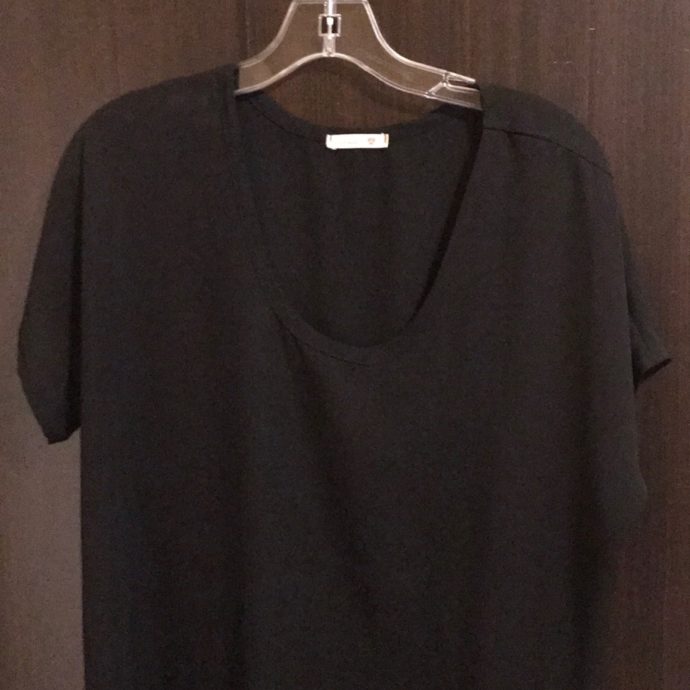 Sheer black top